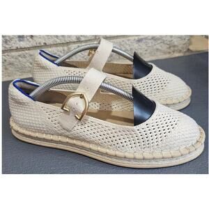 Rothy's The Espadrille Mary Jane Cream, Excellent Cond. Women's Sz 7